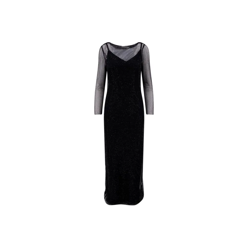 MaxMara Layered Long Sleeved Maxi Dress-0