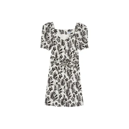 Bebe Short-Sleeved Dresses Women's White Black
