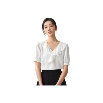 Dajia Poetry Shirts Women's White