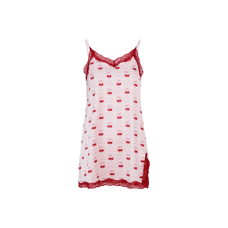 Girly Fancy Club Slip Dresses Women's Pink-0