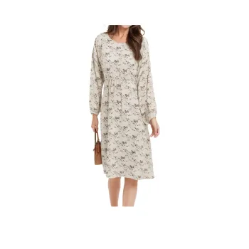 Mapping Long Sleeved Dresses Women's Light Coffee