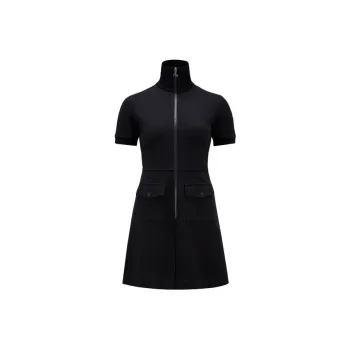 Moncler Short Sleeved Dresses Women's Blue