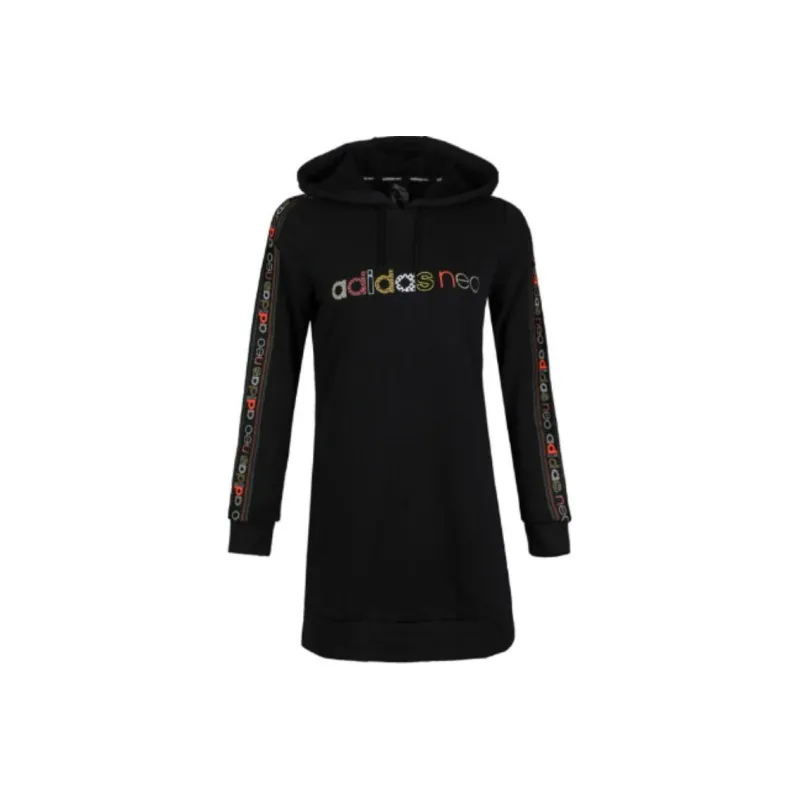 Adidas Neo Long Sleeved Dress Women's Black-0