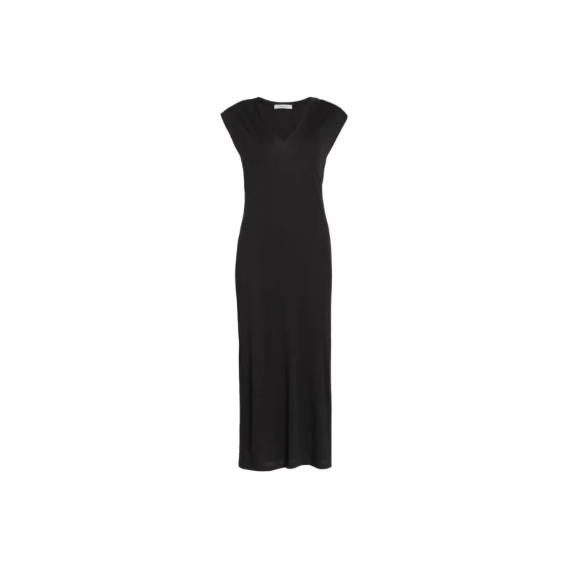 FRAME Short Sleeved Dress Women's Black-0