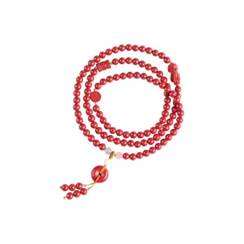 WUMZK Reconstructed Cinnabar Bracelets Unisex