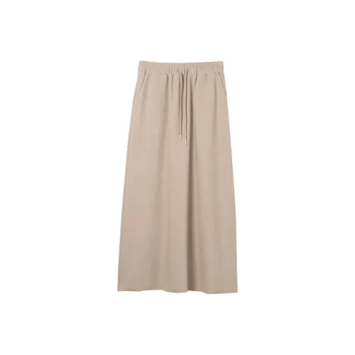ZIMO Knit Long Skirts Women's Khaki