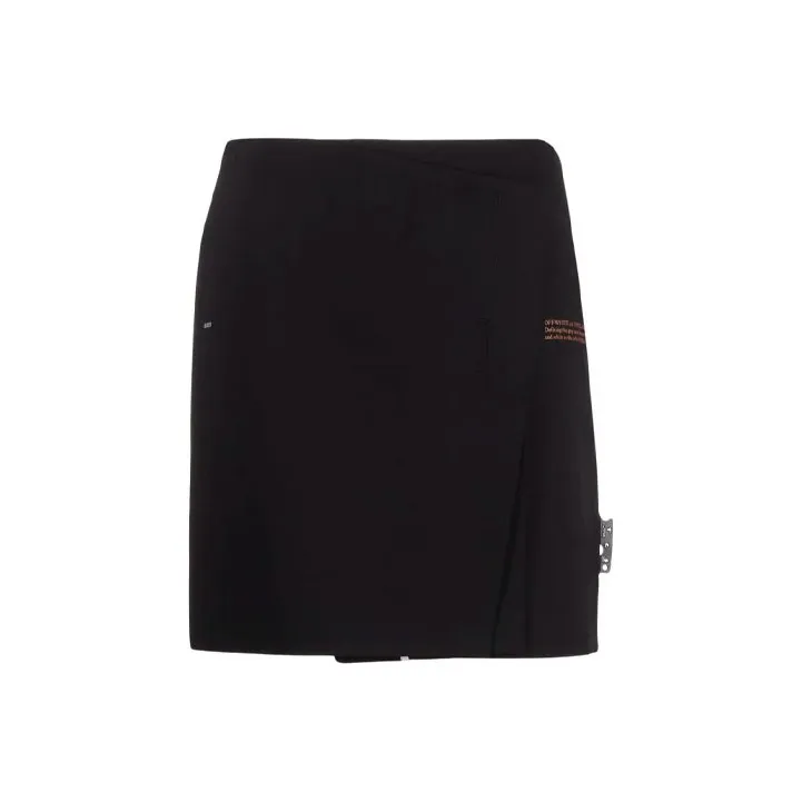 OFF-WHITE FW21 Casual Short Skirts Women's Black-0