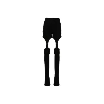 Mugler Buckled Chaps Skinny Jeans