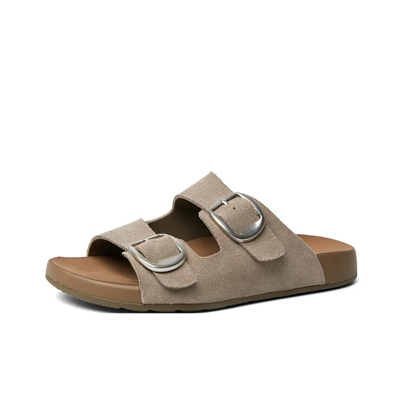 PT'SON Rubber Sole Abrasion Resistant Slide Slippers Women's-16