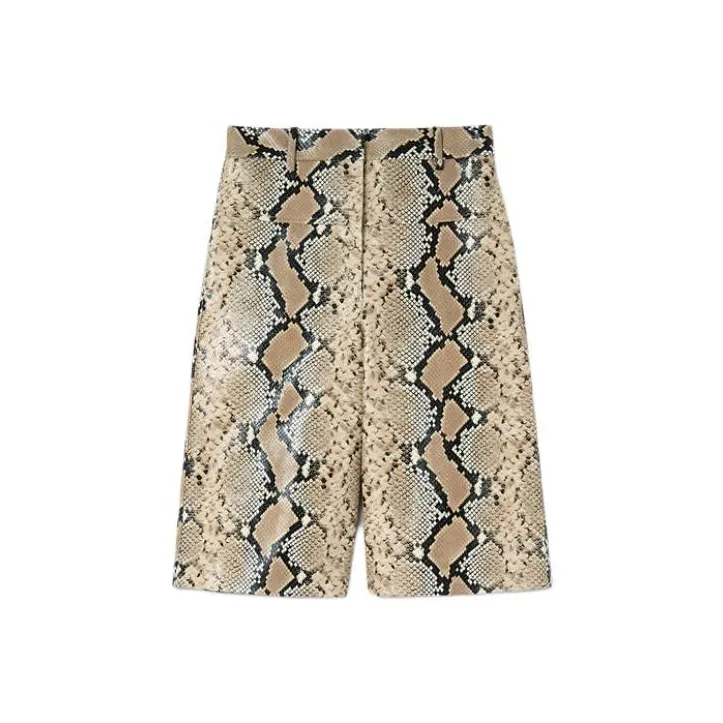 JIL SANDER Python Printed Bermuda Shorts-0