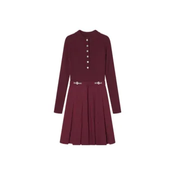 Goodland Long Sleeved Dresses Women's Burgundy Rose