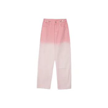 SUNSUNTOWN Jeans Women's Pink Gradient