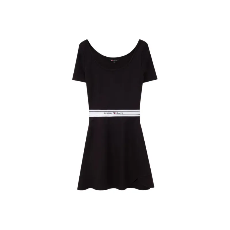 Tommy Hilfiger Short Sleeved Dress Women's Black-0