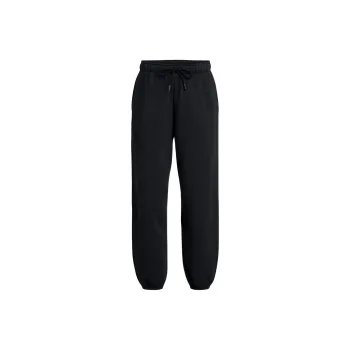 Under Armour IconWordmark Fleece Oversized Knitted Sports Pants Women's Black