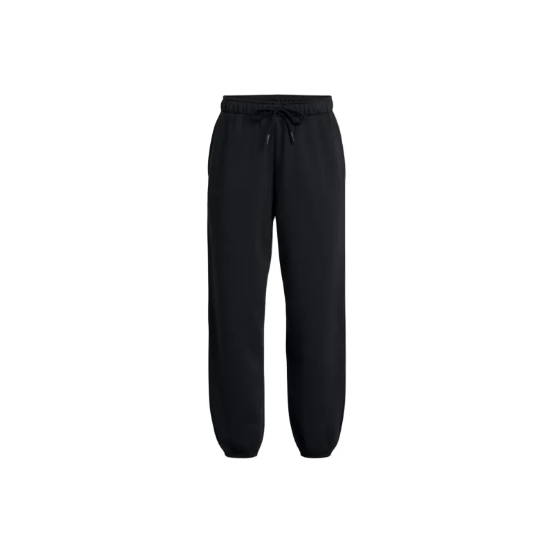 Under Armour IconWordmark Fleece Oversized Knitted Sports Pants Women's Black-0