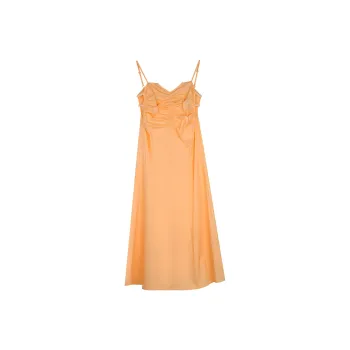 BLUEerror Slip Dresses Women's Orange