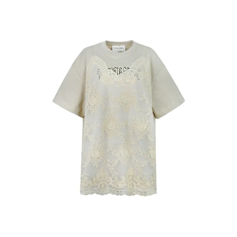 Valeria Obbaco Short-Sleeved Dresses Women's Khaki-0