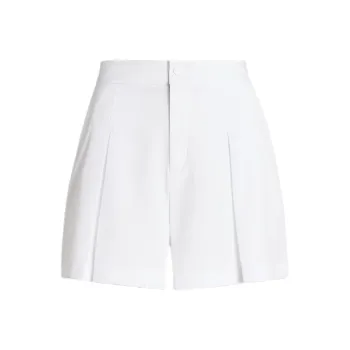 Polo Ralph Lauren 4-Way Stretch Pleated Shorts Casual Shorts Women's White