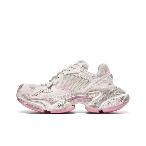 Acupuncture Cushioning, Abrasion Resistant, Breathable, Lightweight, Height Increasing Low Top Chunky Sneakers Women's
