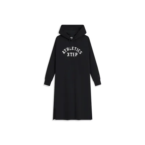 XTEP Long Sleeved Dress Women's Jet Black