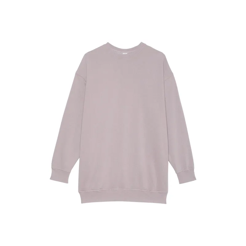 Victoria's Secret PINK Ivy Fleece Oversized Sweatshirt Dress/VA Long-Sleeved Dresses Women's Violet Ashes-0