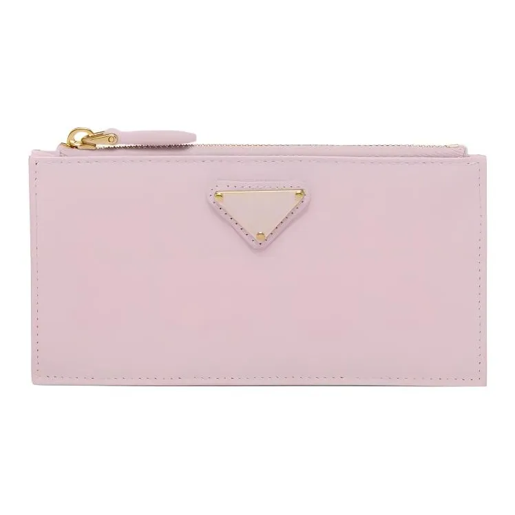 PRADA Saffiano Leather Card Holder Women's Snow Pink-0
