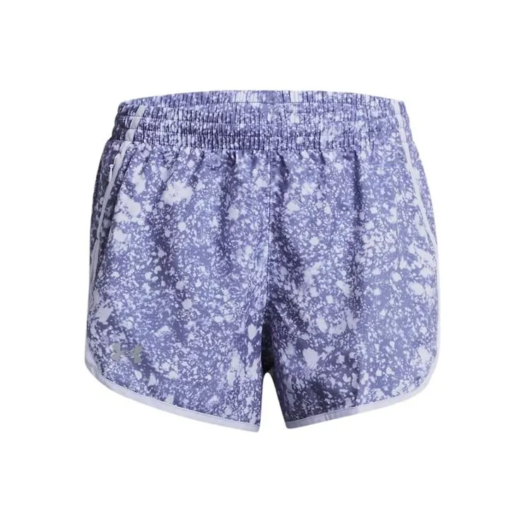 Under Armour Fly-By Printed 3' Shorts Casual Shorts Women's Purple-0