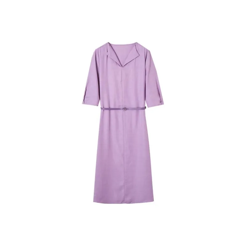 Dme Short Sleeved Dresses Women's Rose Purple-0