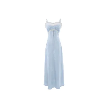 Blovelan Slip Dresses Women's Elegance Blue