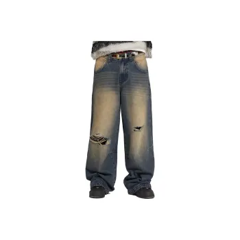 Jaded London Jeans Unisex Washed Blue
