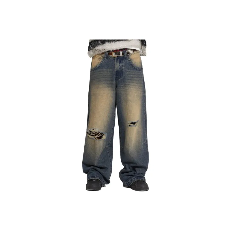 Jaded London Jeans Unisex Washed Blue-0