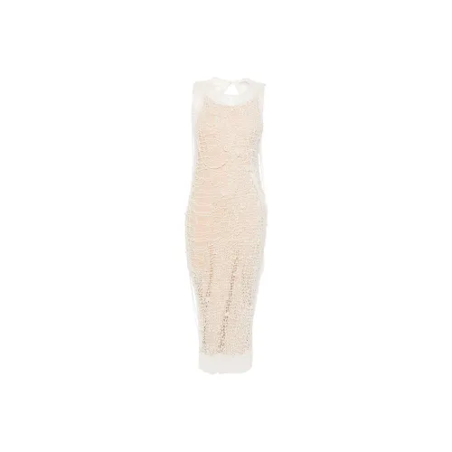 SportMax Faux pearl Maxi Dress