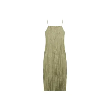 Massimo Dutti Slip Dresses Women's Green