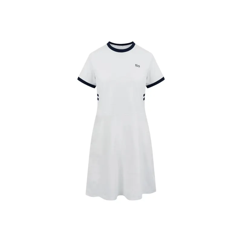 FILA Short Sleeved Dresses Women's White-0
