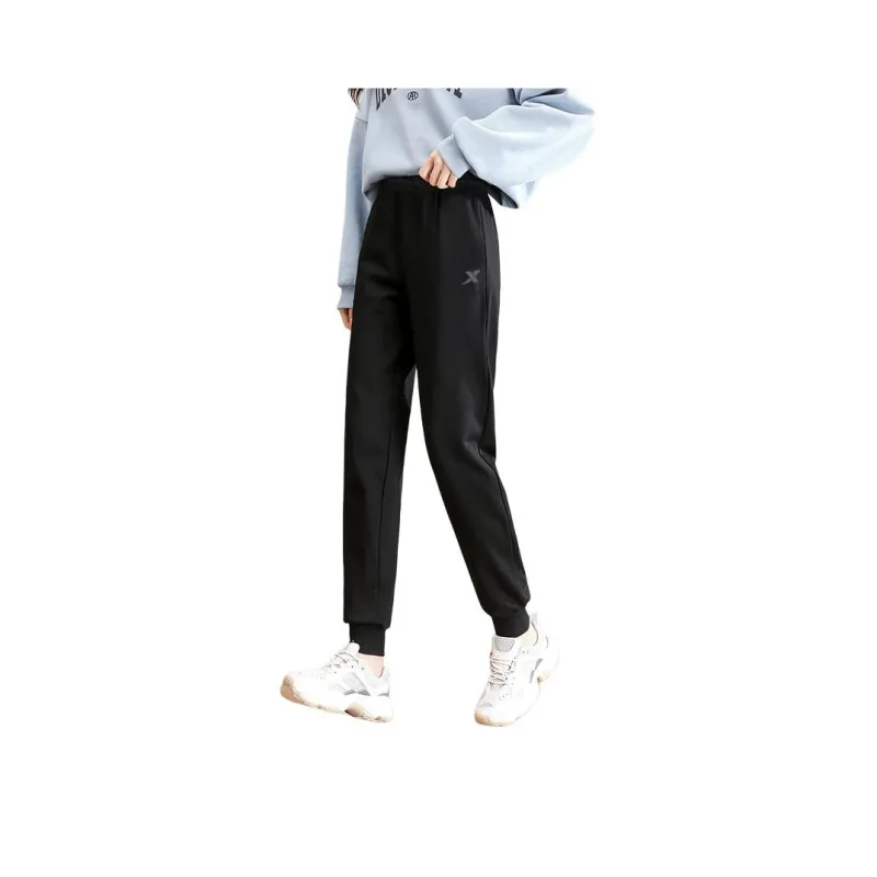 XTEP Knitted Sports Pants Women's Black 879328630194-0