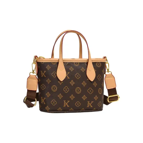 YUANTUZHE PU Basket Bag, Shoulder Bag, Crossbody Bag, Handbag Women's Apricot