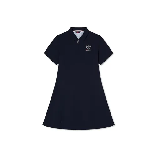 Kappa Short Sleeved Dresses Women's Midnight Blue Black 906