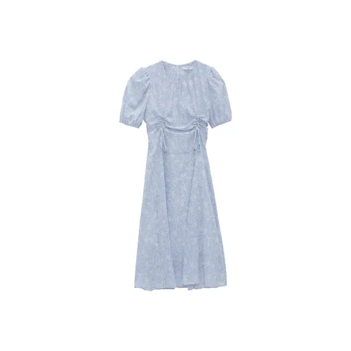 Fstudio Short Sleeved Dresses Women's Blue