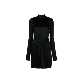 NANUSHKA Charon Twisted Satin Dress