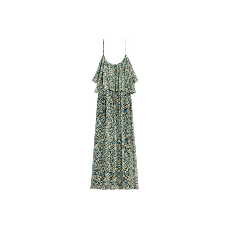 CELINE All Over Floral Patterned Gathered Dress-0