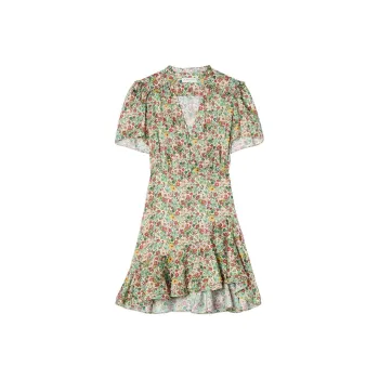 Sandro Short-Sleeved Dresses Women's Green