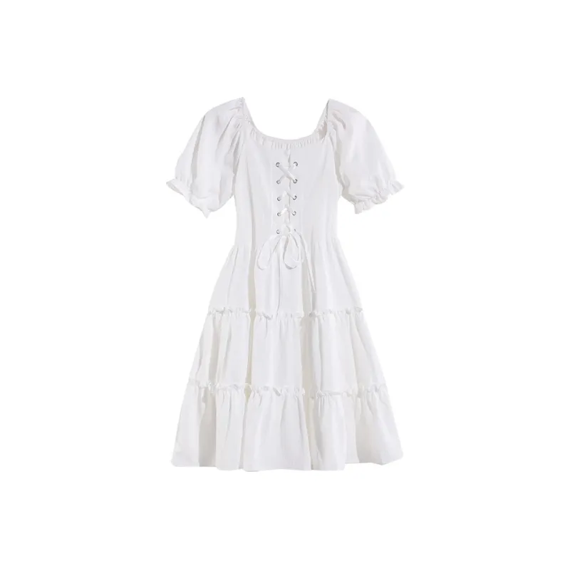 AHDO Short Sleeved Dresses Women's-2