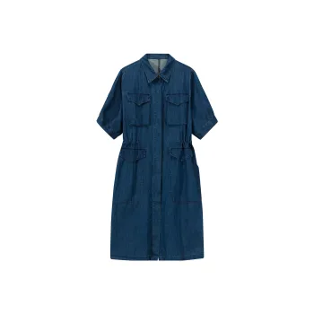 TEME Short Sleeved Dress Women's Blue