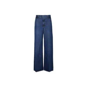 FRAME High Waist Wide Leg Jeans