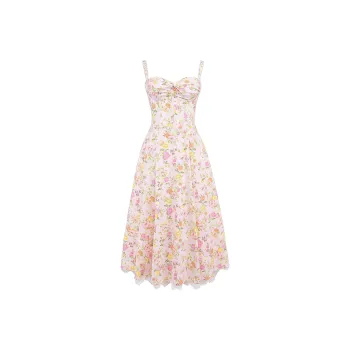 HOUSE OF CB ROSALEE Slip Dress Women's Pink Meadow