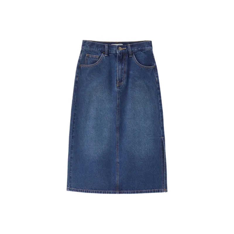 UNIQLO Denim Long Skirts Women's-6