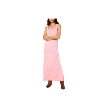 MANOUSH Santa Barbara Jacquard Dress Sleeveless Dress Women's Pink