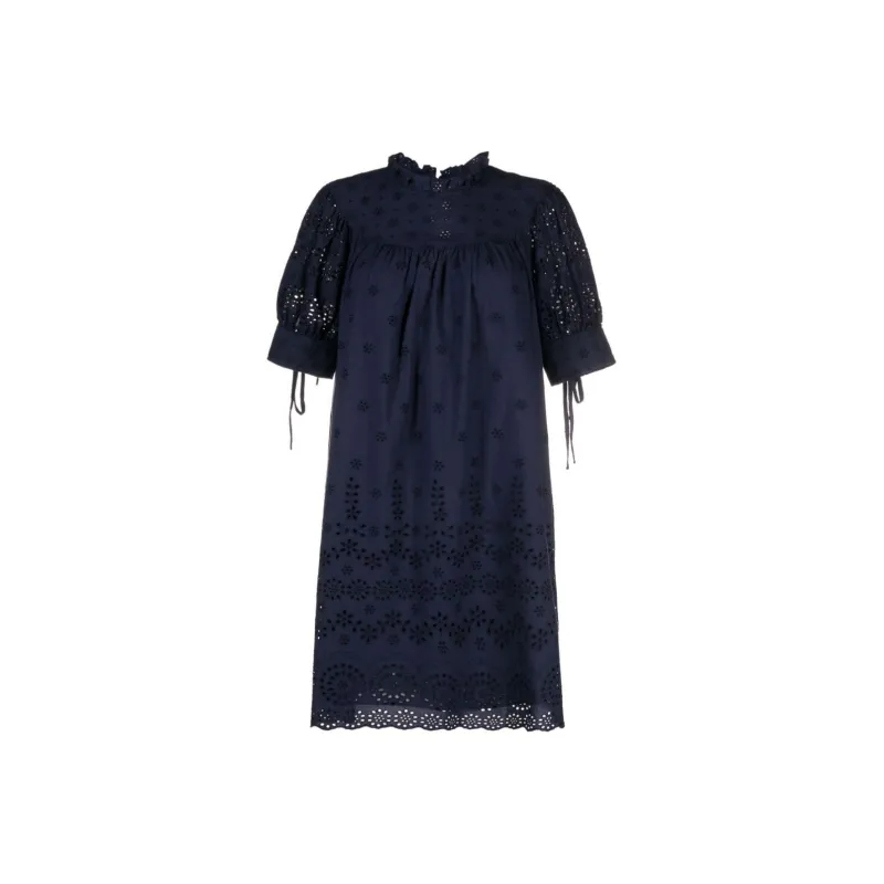 Polo Ralph Lauren Broderie Anglaise Cotton Minidress-0