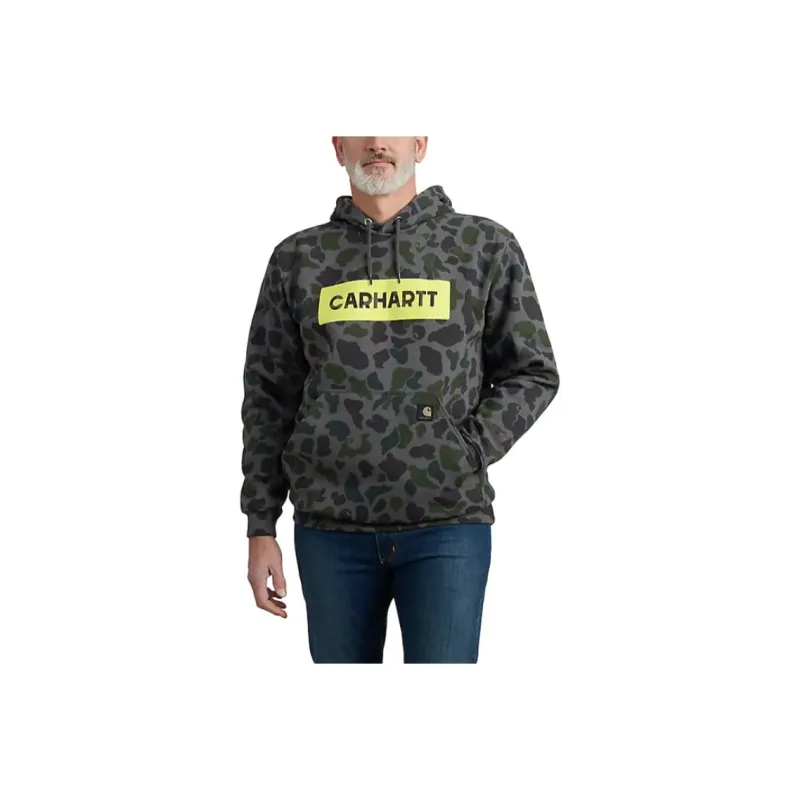 Carhartt 106970 Loose Fit Midweight Camo Graphic Sweatshirt Men's Army Green-0