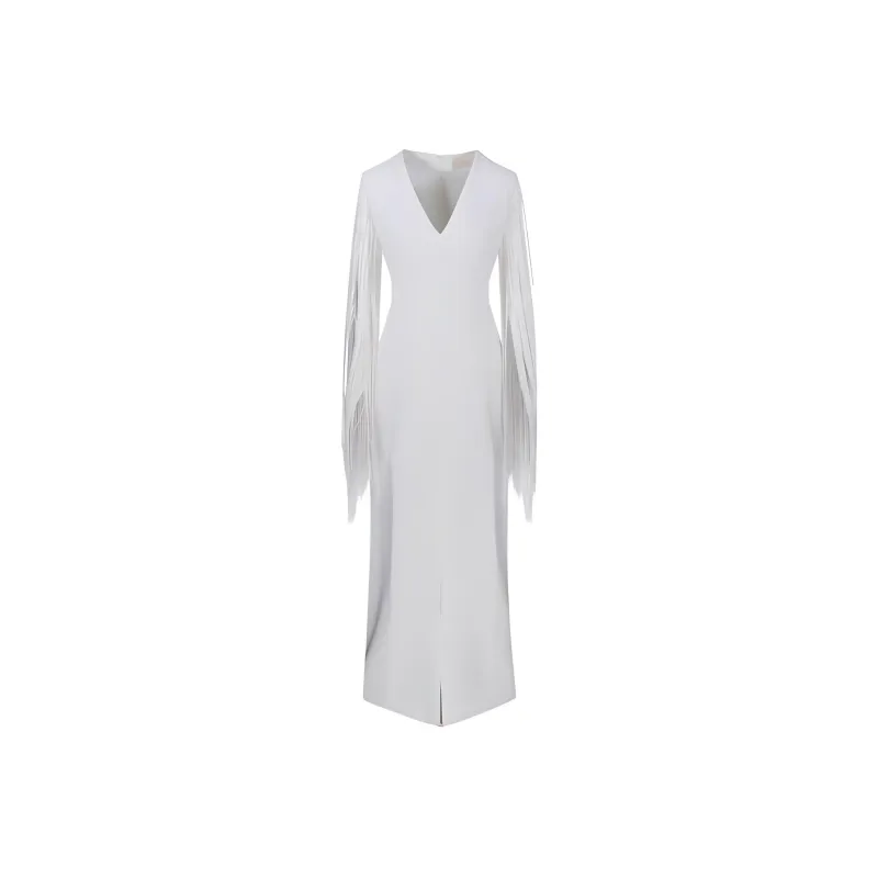 MaxMara Long Sleeved Dress Women's White-0